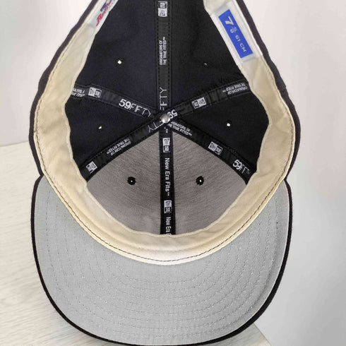 ニューエラ NEW ERA 90S MADE IN USA NY刺繍 6パネルベースボールキャップ グレーブリム メンズ 7 5/8 61cm