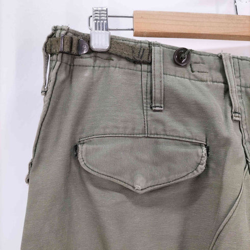 ユーエスアーミー U.S. ARMY 57年?納入 Blue Anchor Overall Co.製 M-1951 フィールドパンツ アルミジップ&アルミスナップ メンズ