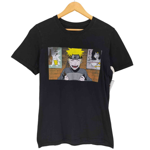 両面アニメプリントクルーネックTシャツ メンズ S