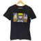 両面アニメプリントクルーネックTシャツ メンズ S