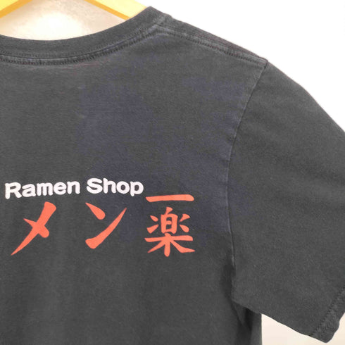 両面アニメプリントクルーネックTシャツ メンズ S