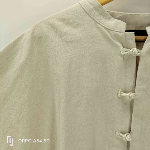 ネオス NEOS ADDICTIVE DESIGN ビッグシルエット カンフーシャツ メンズ JPN:M