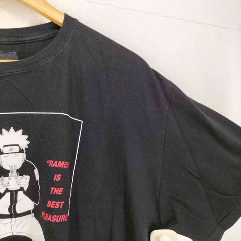 フロントアニメプリントクルーネックTシャツ メンズ XL