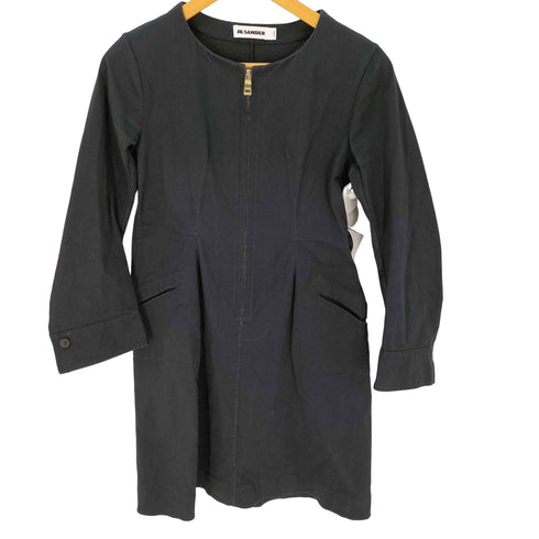 ジルサンダー JIL SANDER ジップアップノーカラーワンピース レディース 34
