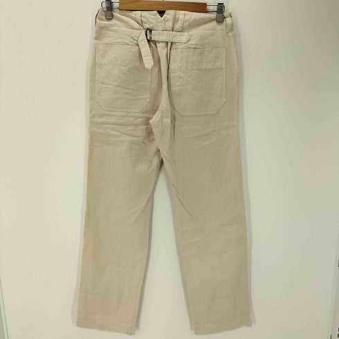 エムエイチエル MHL. バックシンチ コットンリネン ストレートパンツ レディース JPN:S