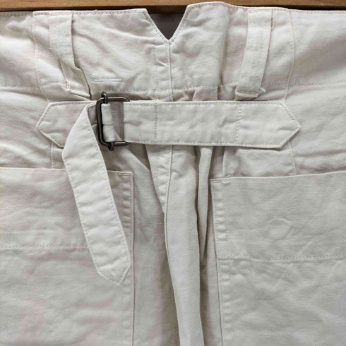 エムエイチエル MHL. バックシンチ コットンリネン ストレートパンツ レディース JPN:S