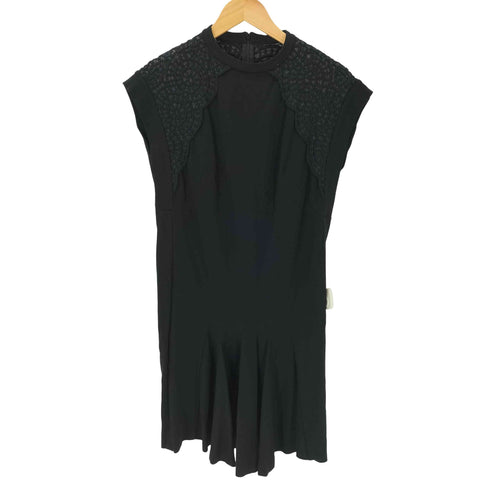 ステラマッカートニー STELLA McCARTNEY ショルダーレースワンピース エンブロイダリー レディース 36