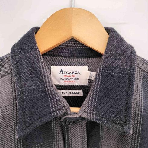 アルカルザ ALCARZA HEAVY FLANNEL チェック フラップポケット ヘビーウェイト ネルシャツ メンズ import:L