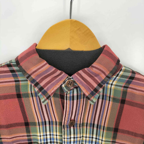 ポロバイラルフローレン Polo by RALPH LAUREN 90S ASHNER レーヨン マドラスチェック長袖シャツ メンズ M