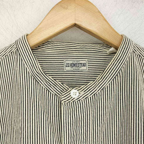 ジャーナルスタンダードホームステッド JOURNAL STANDARD J.S HOMESTEAD バンドカラーシャツ メンズ JPN:M