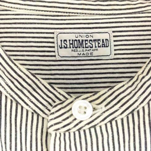 ジャーナルスタンダードホームステッド JOURNAL STANDARD J.S HOMESTEAD バンドカラーシャツ メンズ JPN:M