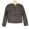 adress lamb leather ラムレザー キルティング切替ノーカラーレザージャケット レディース 9
