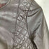 adress lamb leather ラムレザー キルティング切替ノーカラーレザージャケット レディース 9