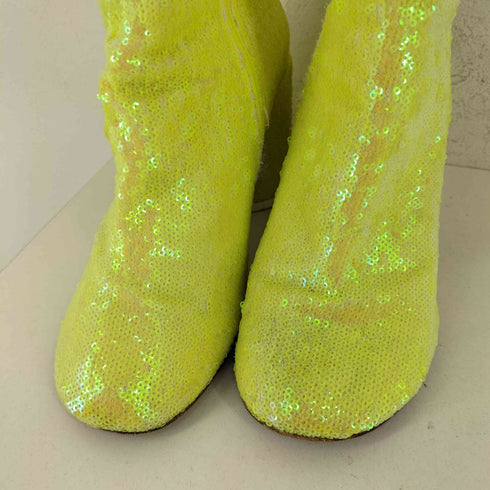エムエムシックスメゾンマルジェラ MM6 Maison Margiela Glitter Block Heel Ankle Boots レディース JPN:39