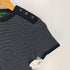 ローレンジーンズカンパニー LAUREN JEANS COMPANY エンブレム刺繍 ショルダーボタン ボーダー 半袖Tシャツ レディース import:XS