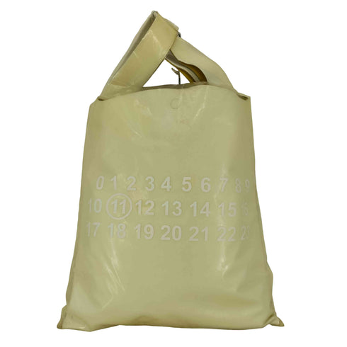 メゾンマルジェラ Maison Margiela 11 カレンダーロゴ レザー クリア ショッピング バック メンズ