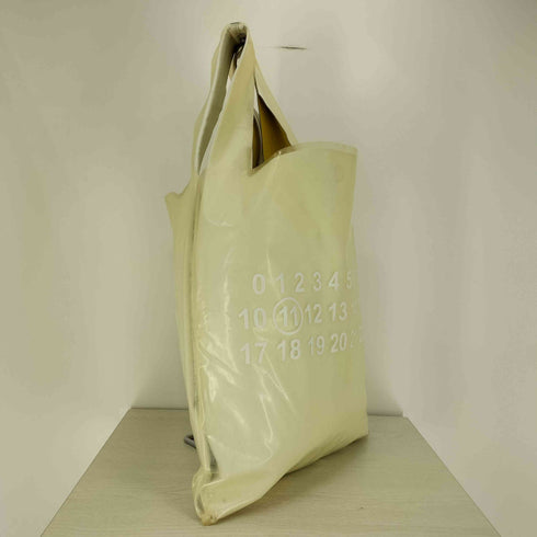 メゾンマルジェラ Maison Margiela 11 カレンダーロゴ レザー クリア ショッピング バック メンズ
