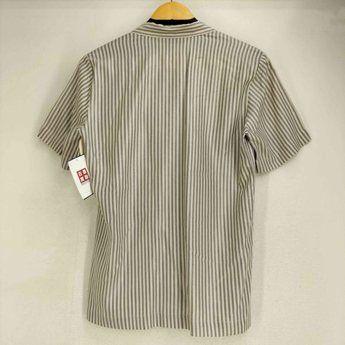 ステファンシュナイダー STEPHAN SCHNEIDER レーヨン100 ストライプ 開襟 S/S シャツ メンズ JPN:3