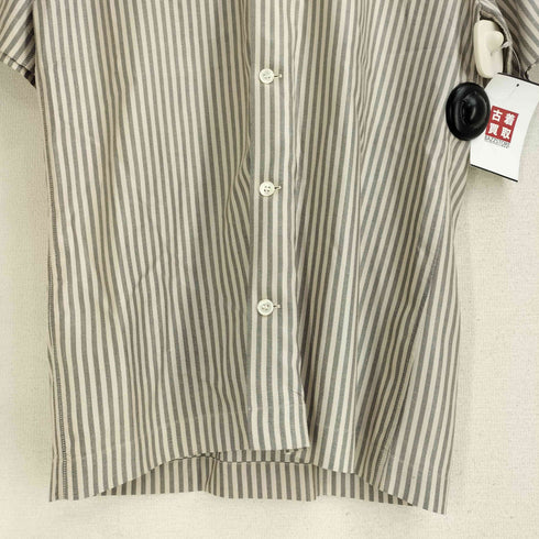 ステファンシュナイダー STEPHAN SCHNEIDER レーヨン100 ストライプ 開襟 S/S シャツ メンズ JPN:3