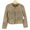 ギャップ Gap lamb leather ラムレザーノーカラージャケット レディース XS