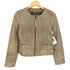 ギャップ Gap lamb leather ラムレザーノーカラージャケット レディース XS
