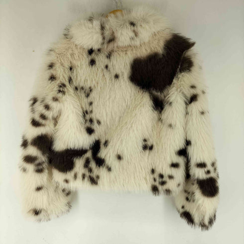 ザラ ZARA アニマルプリント フェイクファー ショートコート レディース import:S