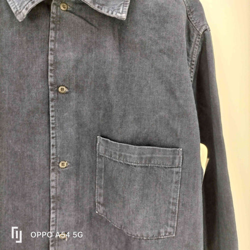 ザラ ZARA JEANS-OVERSHIRT AUS LEICHTEM DENIM ライト デニム シャツ ジャケット メンズ import:S