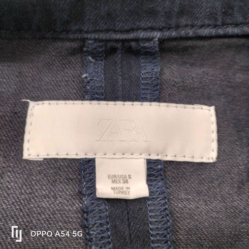 ザラ ZARA JEANS-OVERSHIRT AUS LEICHTEM DENIM ライト デニム シャツ ジャケット メンズ import:S