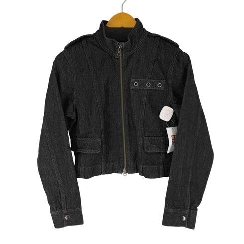 ラグアジェム LAGUA GEM 25AW STAND NECK ZIP デニムジャケット レディース FREE
