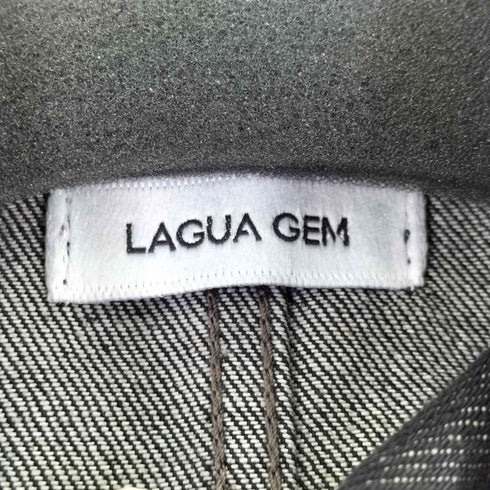 ラグアジェム LAGUA GEM 25AW STAND NECK ZIP デニムジャケット レディース FREE