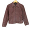 ITEM pig leather ピッグレザー クロコ型押し ジップレザージャケット レディース M