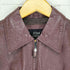 ITEM pig leather ピッグレザー クロコ型押し ジップレザージャケット レディース M