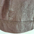 ITEM pig leather ピッグレザー クロコ型押し ジップレザージャケット レディース M