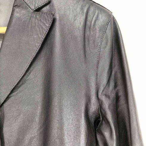 ギャップ Gap GENUINE LEATHER 本革 4Bテーラードジャケット レディース M