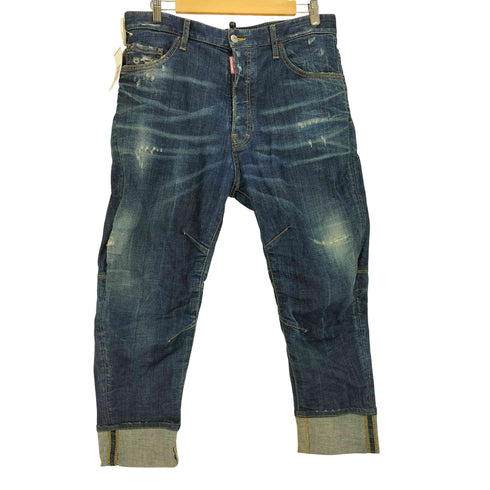 ディースクエアード DSQUARED2 21SS イタリア製 Combat Jean ボタンフライ ダメージ デニムパンツ メンズ EUR:50