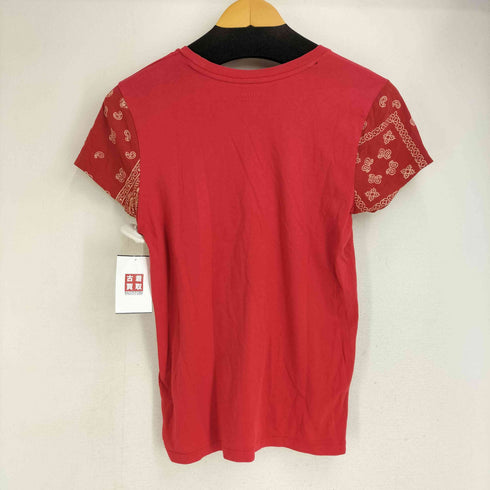 ポロバイラルフローレン Polo by RALPH LAUREN ペイズリー柄 クルーネックTシャツ レディース import:XS