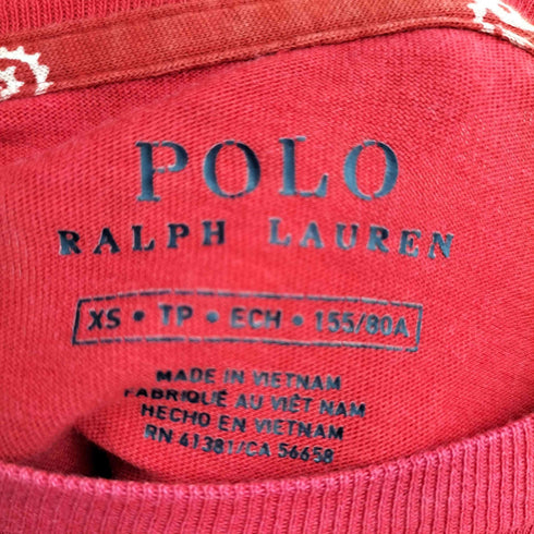 ポロバイラルフローレン Polo by RALPH LAUREN ペイズリー柄 クルーネックTシャツ レディース import:XS