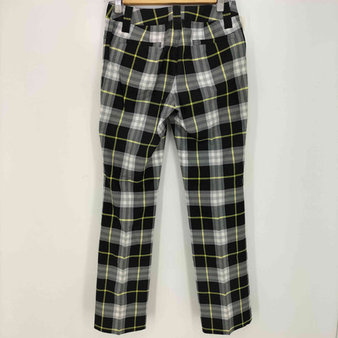 バーバリーロンドン BURBERRY LONDON センタープレス ストレート チェック パンツ レディース JPN:36