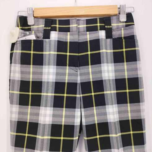 バーバリーロンドン BURBERRY LONDON センタープレス ストレート チェック パンツ レディース JPN:36