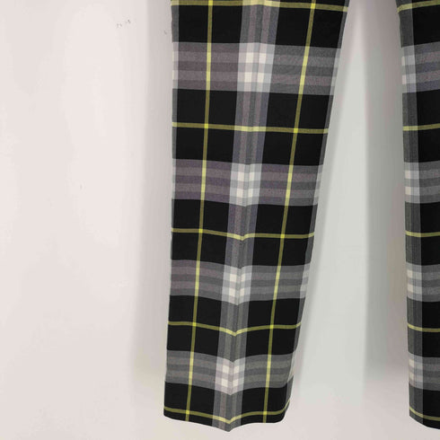 バーバリーロンドン BURBERRY LONDON センタープレス ストレート チェック パンツ レディース JPN:36