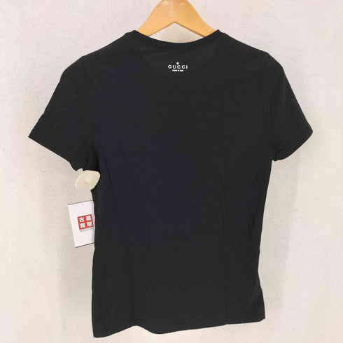 グッチ GUCCI バックロゴプリント 半袖カットソー レディース XS