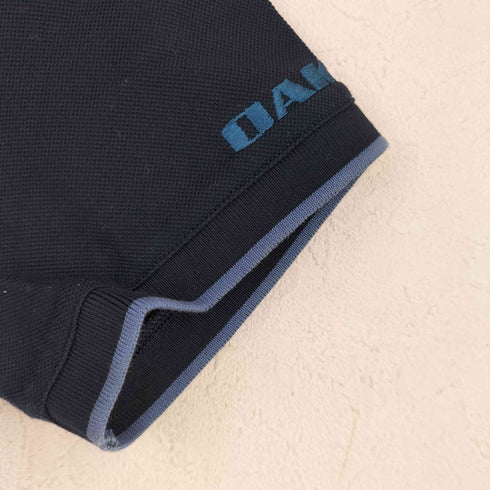 オークリー OAKLEY スカルロゴ刺繍 半袖ポロシャツ Y2K レディース S