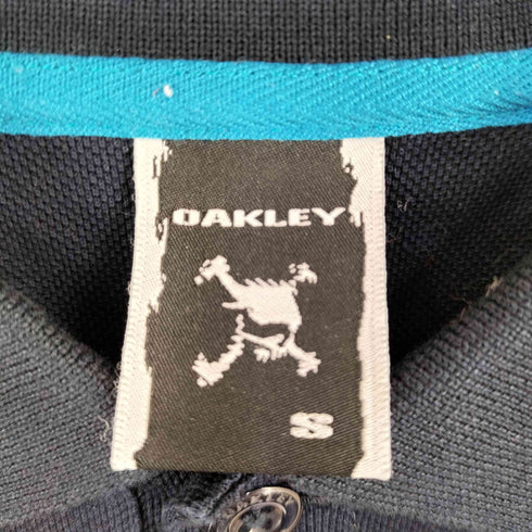 オークリー OAKLEY スカルロゴ刺繍 半袖ポロシャツ Y2K レディース S