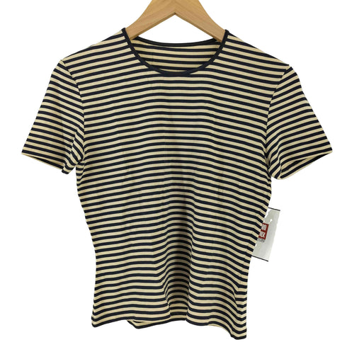 レーヨン ボーダー 半袖カットソー casual レディース M