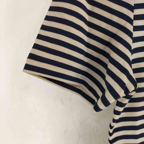 レーヨン ボーダー 半袖カットソー casual レディース M