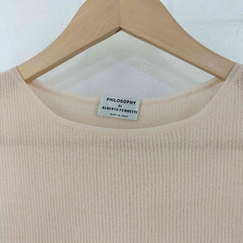PHILOSOPHY DI ALBERTA FERRETTI ノースリーブ シアー ニット elegance レディース XS