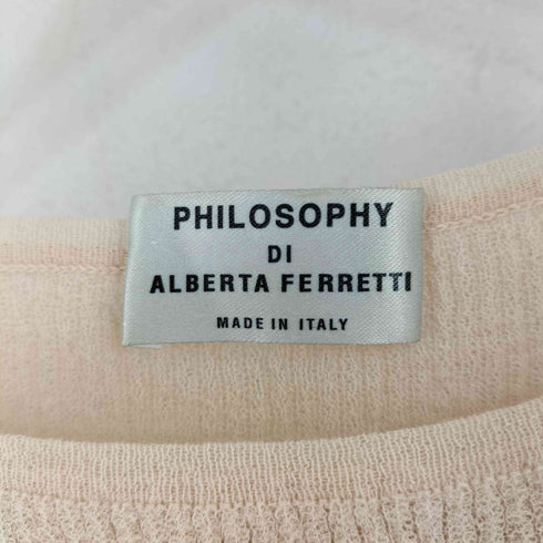 PHILOSOPHY DI ALBERTA FERRETTI ノースリーブ シアー ニット elegance レディース XS