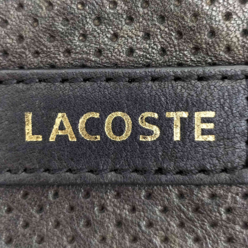 ラコステ LACOSTE トートバッグ パンチングレザー 牛革 パンチング加工 メンズ