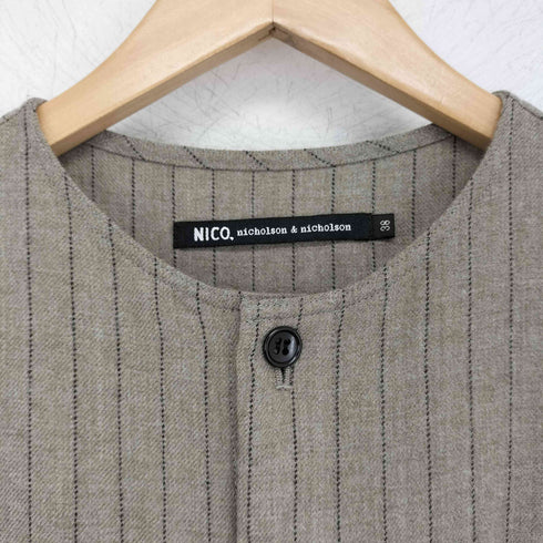 ニコルソンアンドニコルソン NICHOLSON&NICHOLSON PORT-STRIPE ストライプ オールインワン レディース 38