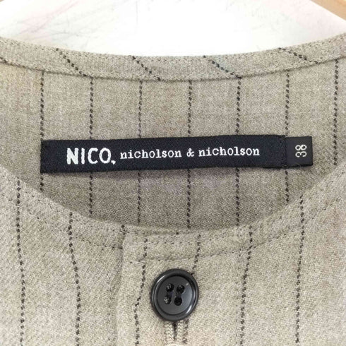 ニコルソンアンドニコルソン NICHOLSON&NICHOLSON PORT-STRIPE ストライプ オールインワン レディース 38